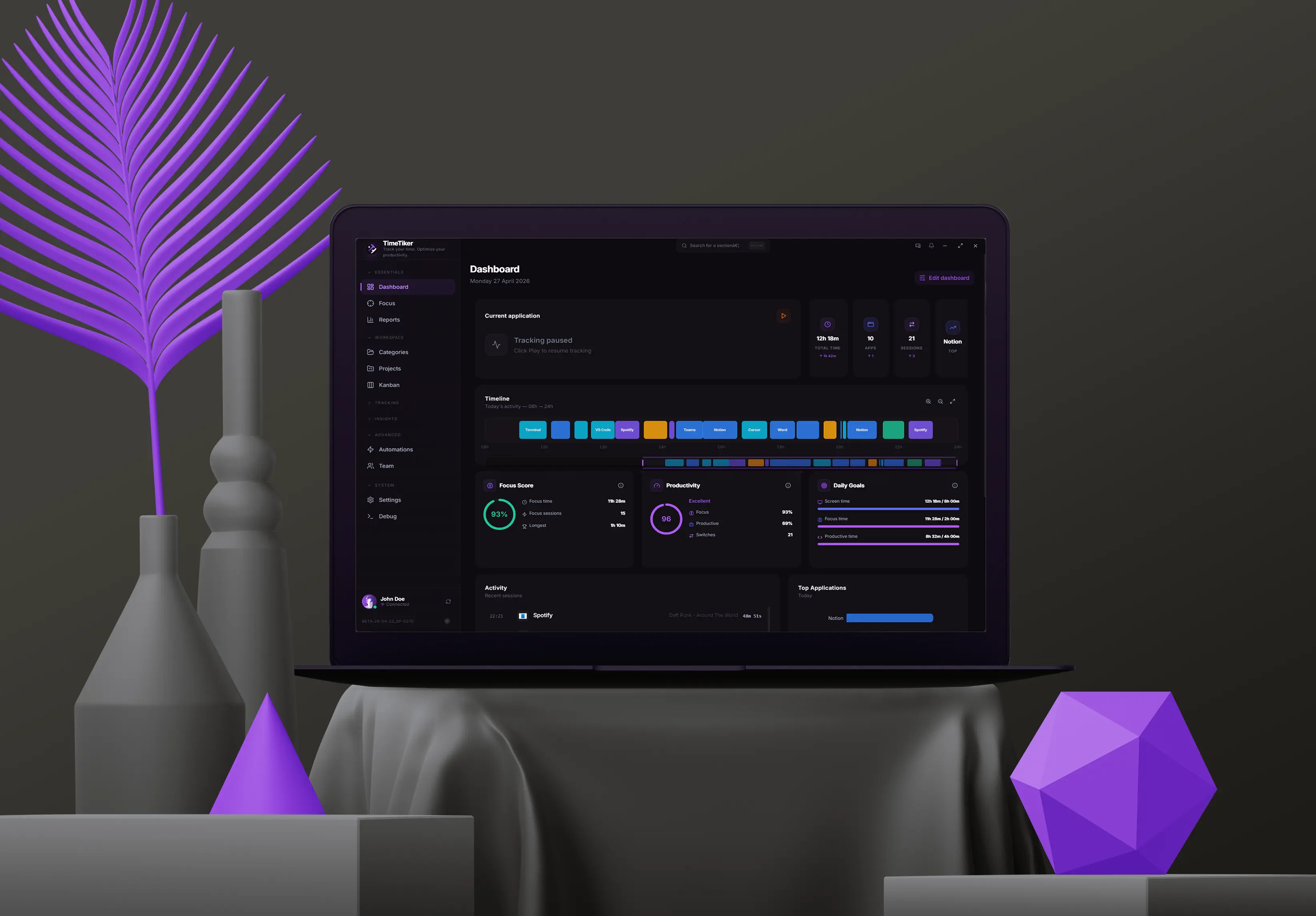 TimeTiker download experience preview